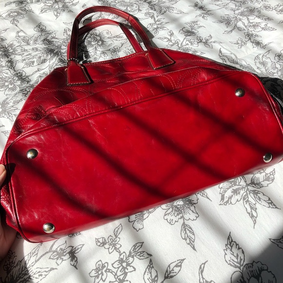 COACH Signature Patent Leather Carryall+Wallet - Picture 12 of 15